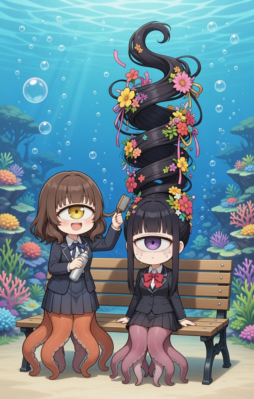 単眼スキュラちゃん.55　盛られる | の人気AIイラスト・グラビア