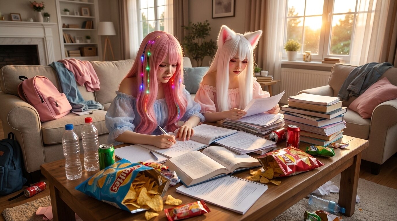 宿題の日 | の人気AIイラスト・グラビア
