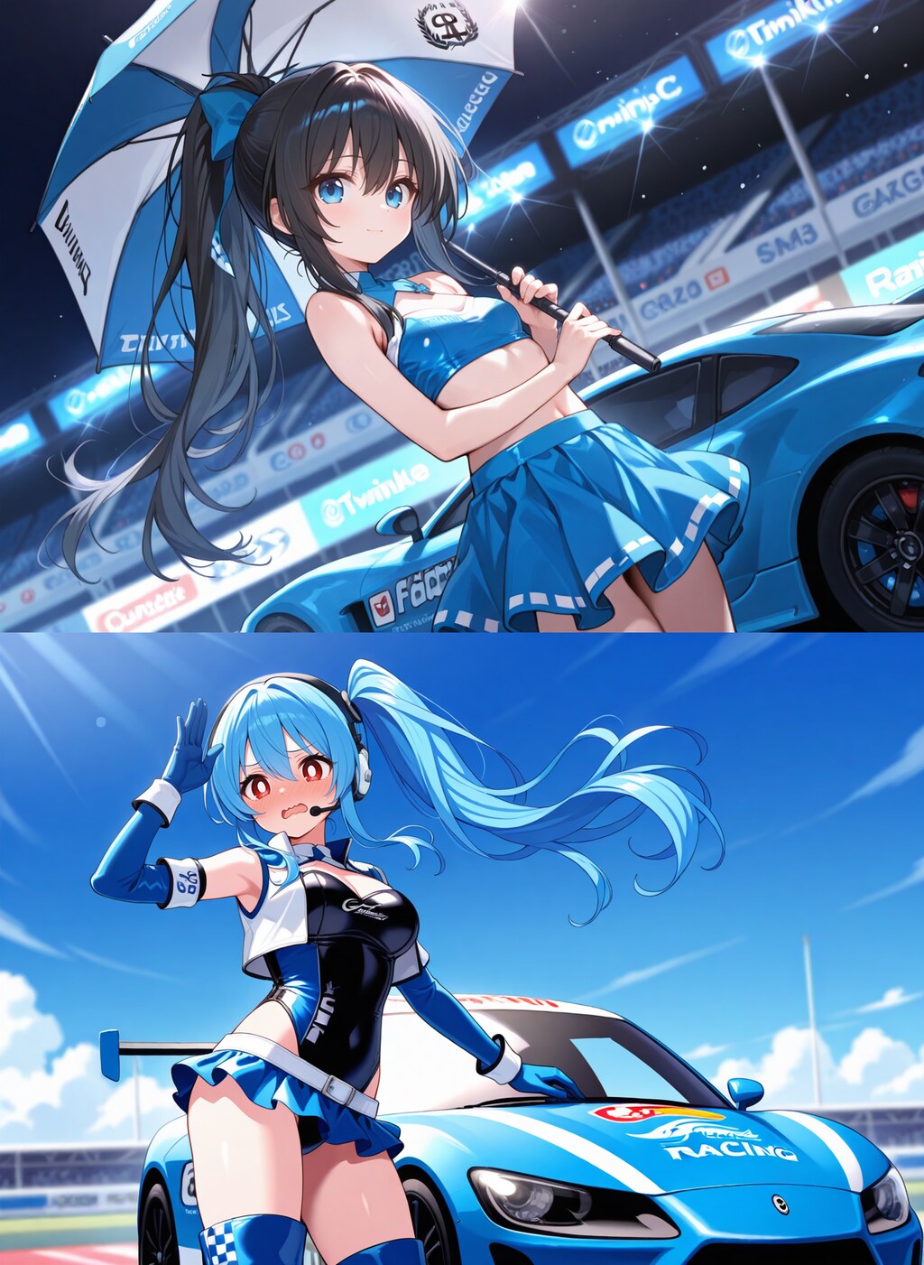 お嬢様＆メイドさんのレースクイーン祭