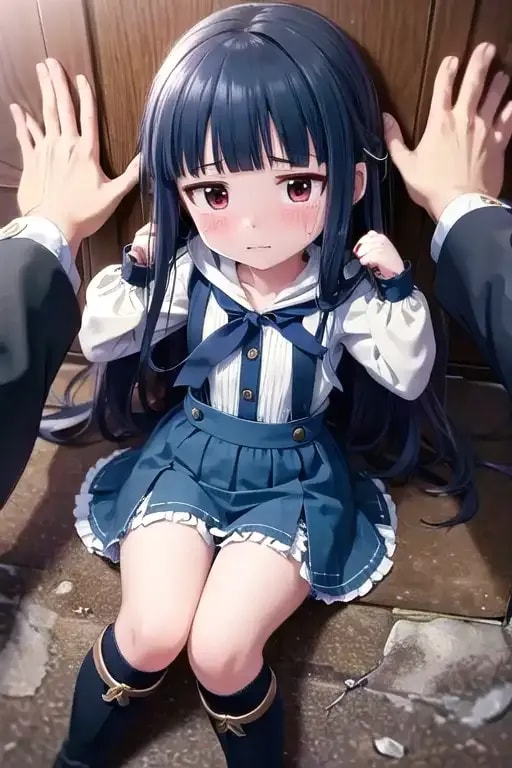 危険が迫っている女の子