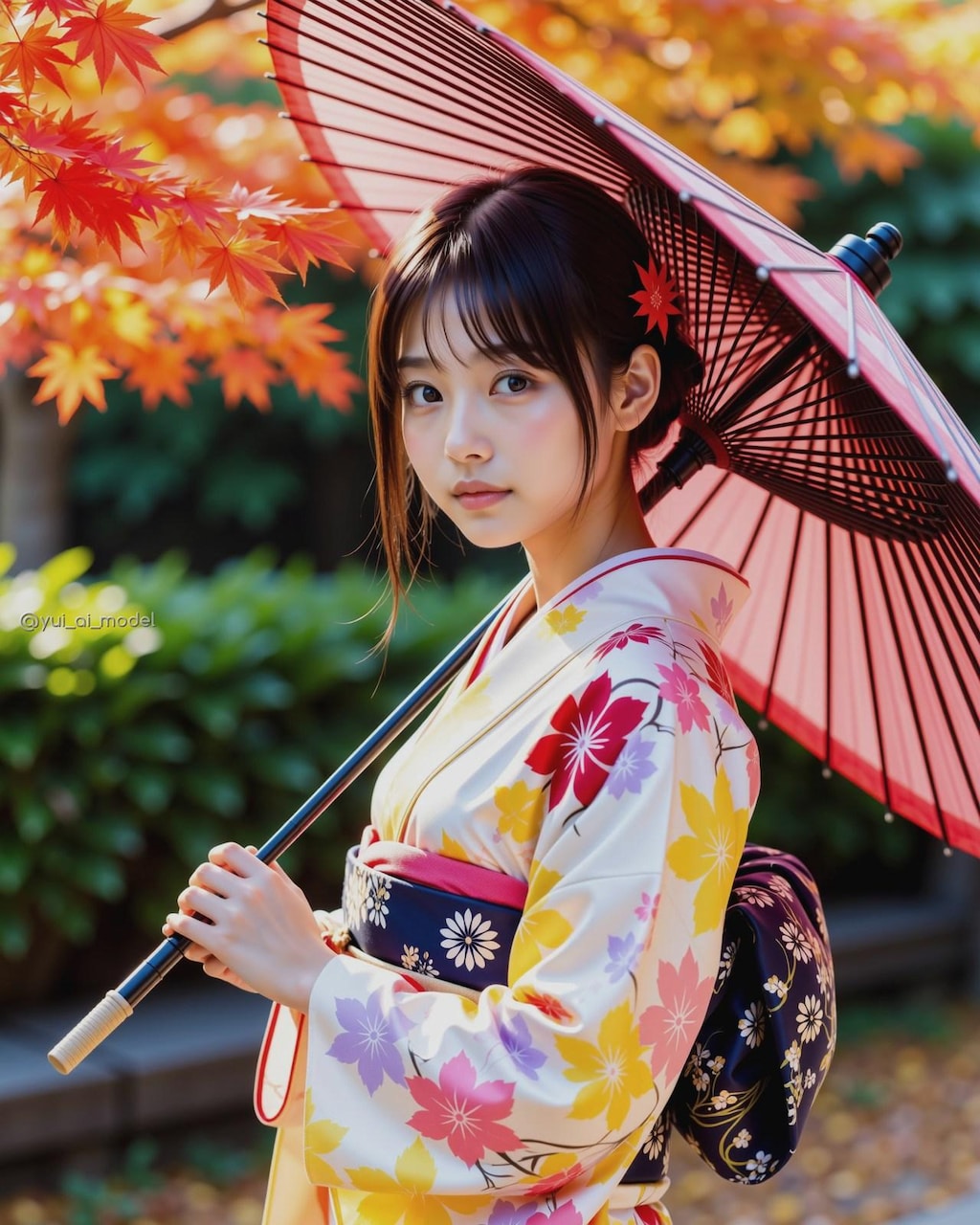 着物で傘 beauty-275