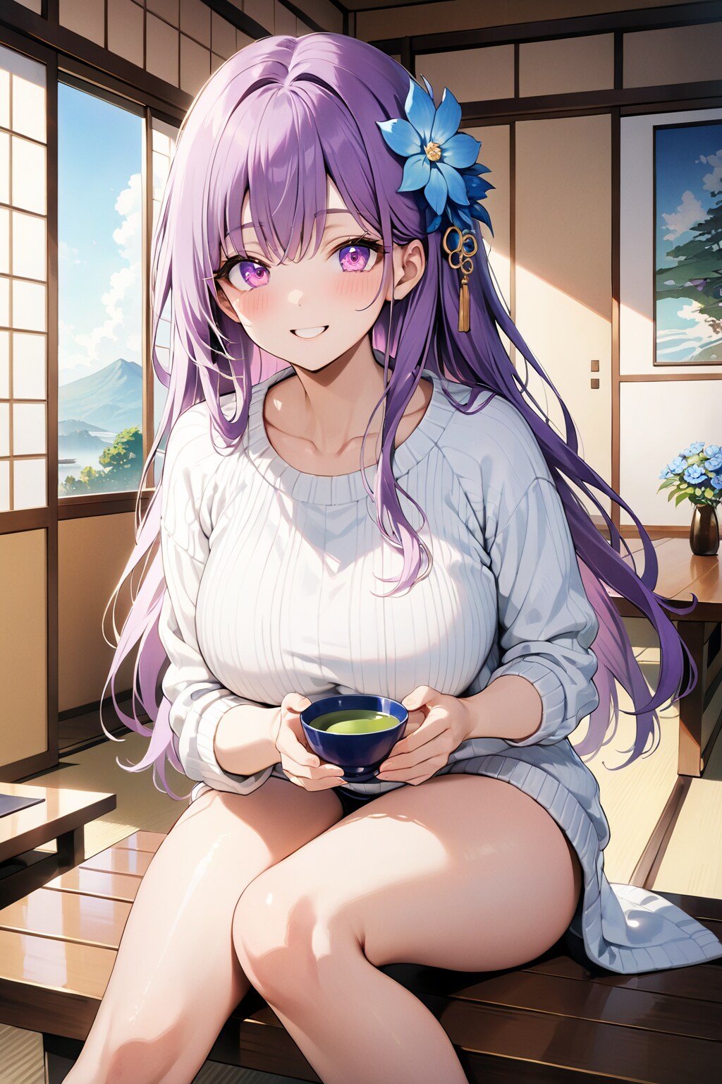 ツルヒメ(白セーター)
