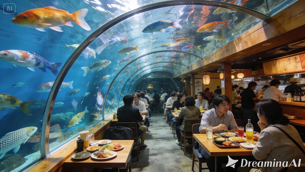 アクアリウム居酒屋
