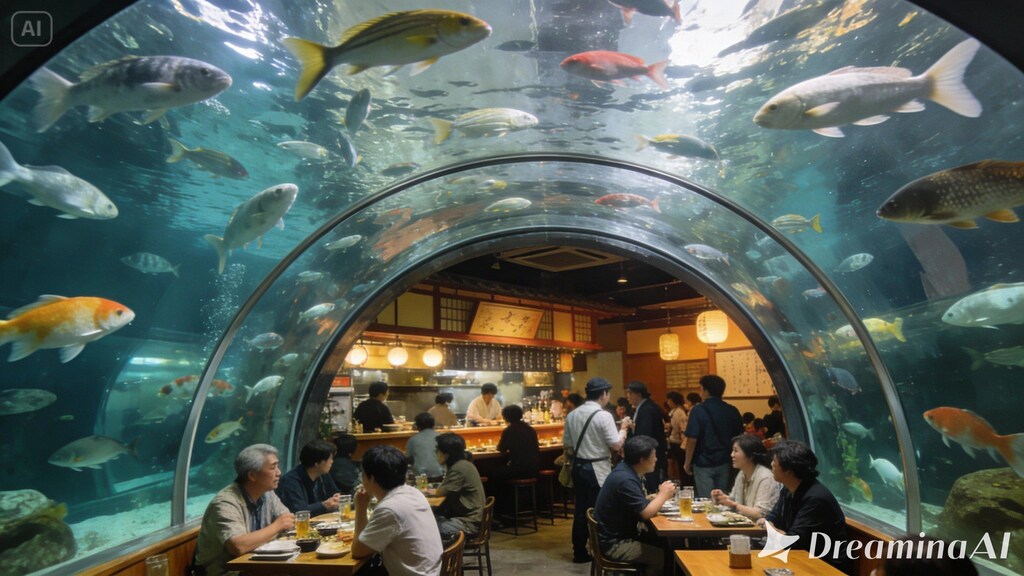 アクアリウム居酒屋