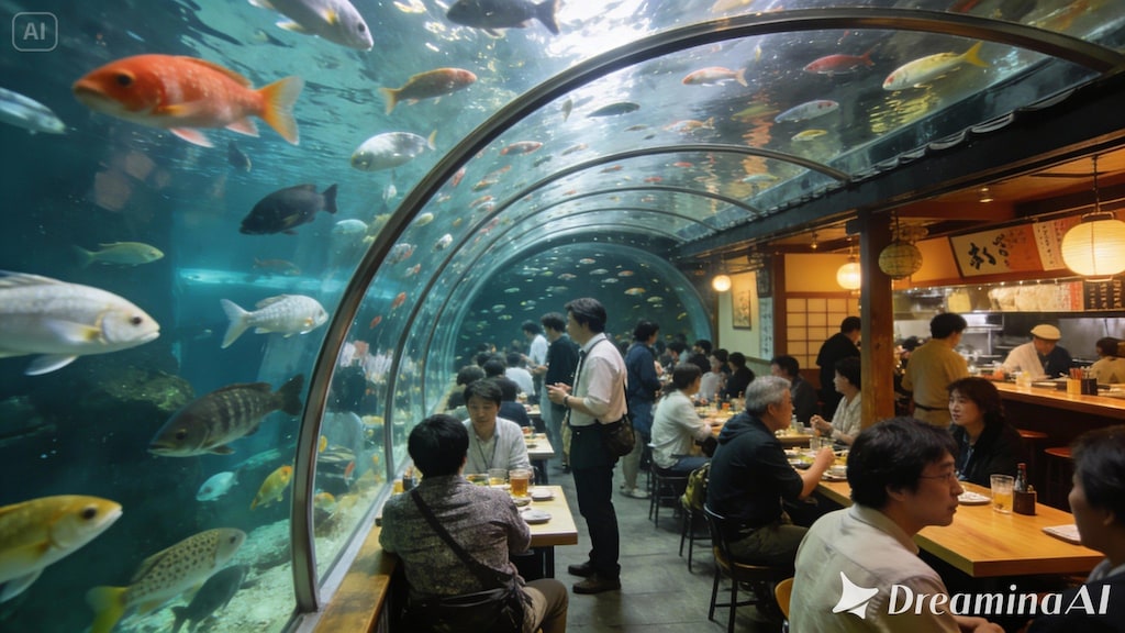 アクアリウム居酒屋