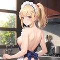 裸エプロンメイド 2枚目