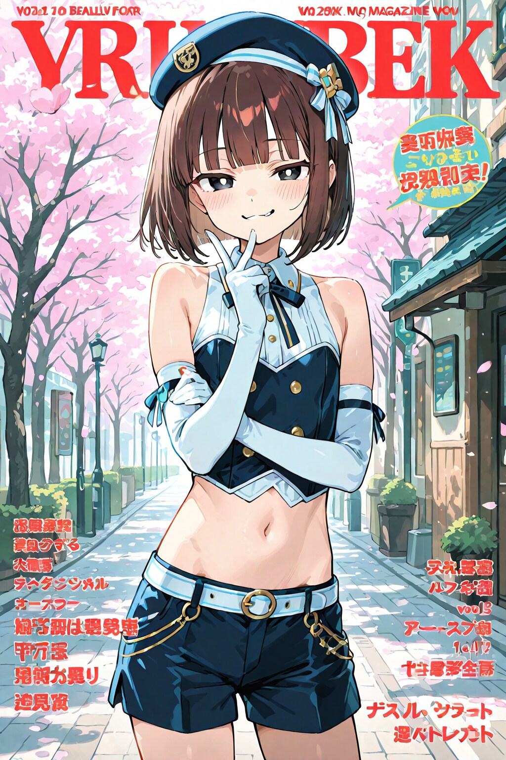 ハルマくん(雑誌表紙風)