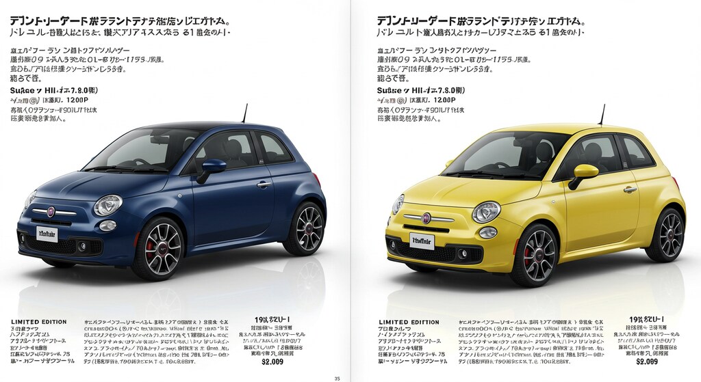 フィアット500　カタログ風