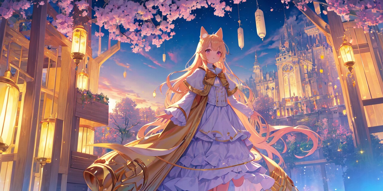 異世界猫耳夜桜