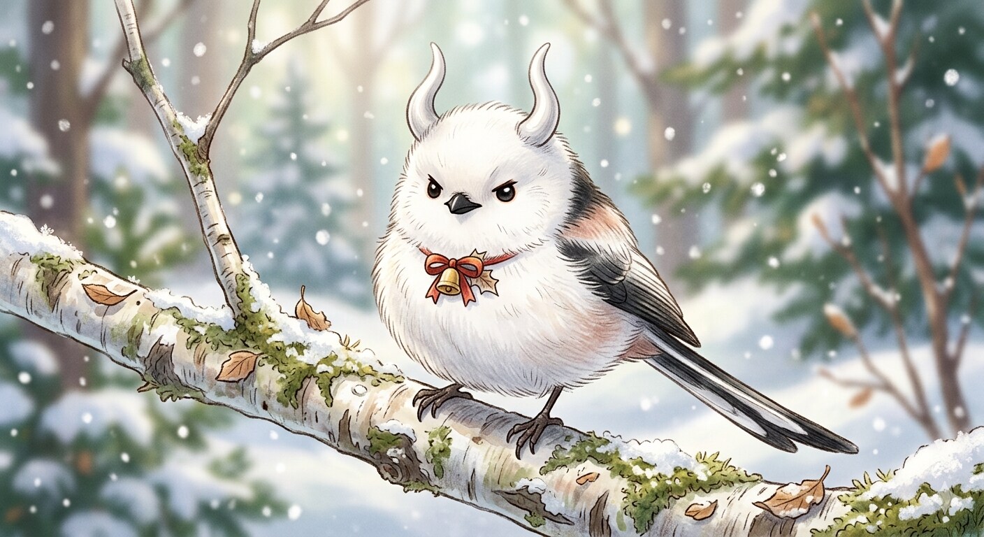 ツノアリシマエナガ