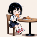 ドーナッツを食べる 2枚目