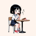 ドーナッツを食べる 4枚目