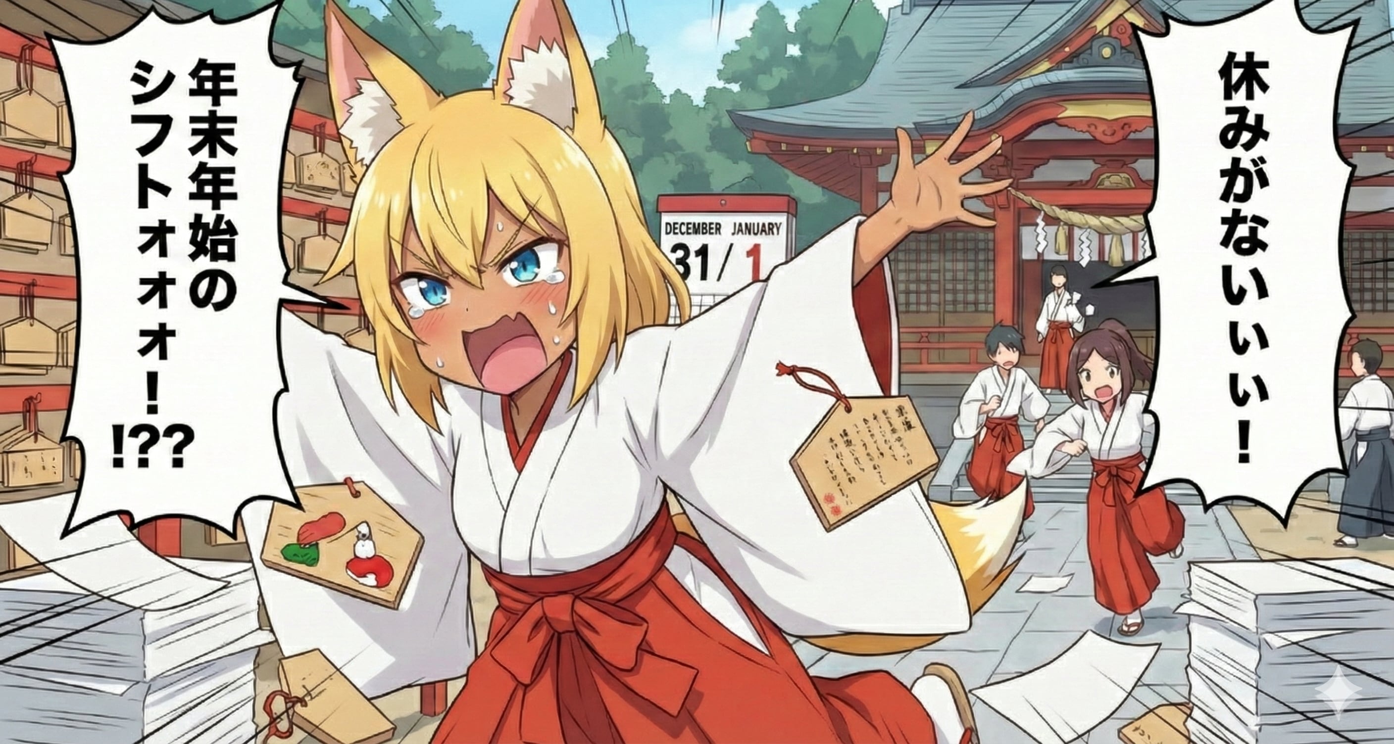 年末年始お仕事決定 | の人気AIイラスト・グラビア