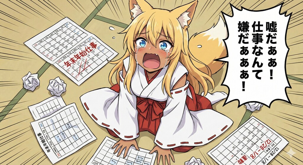 年末年始お仕事決定