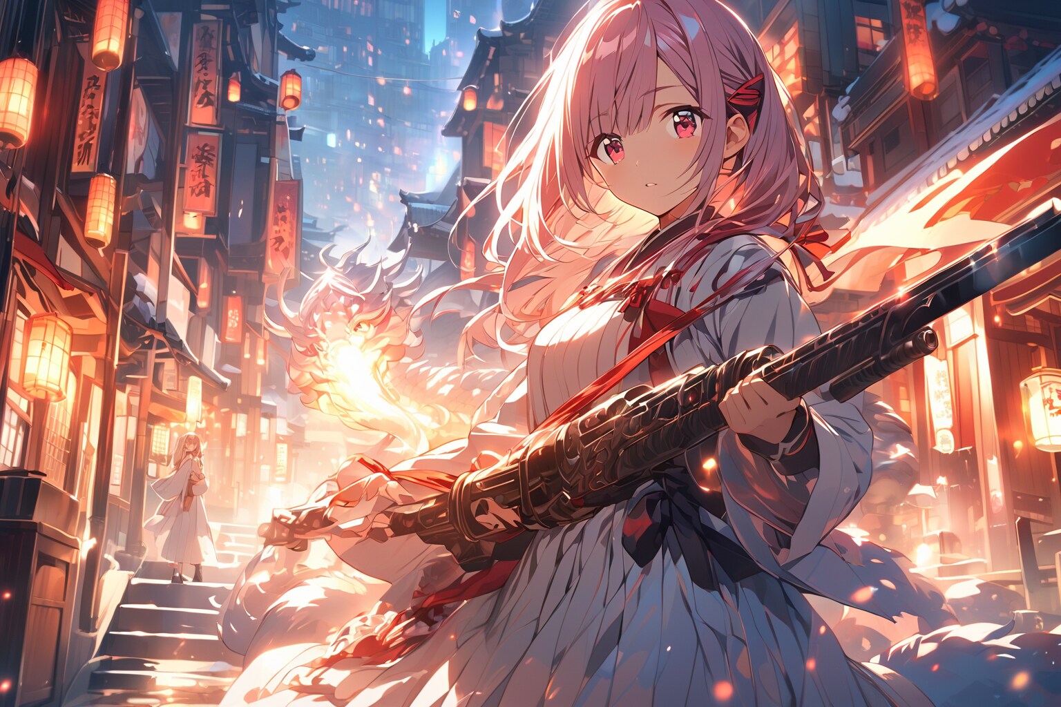 one girl & 銃剣 | の人気AIイラスト・グラビア