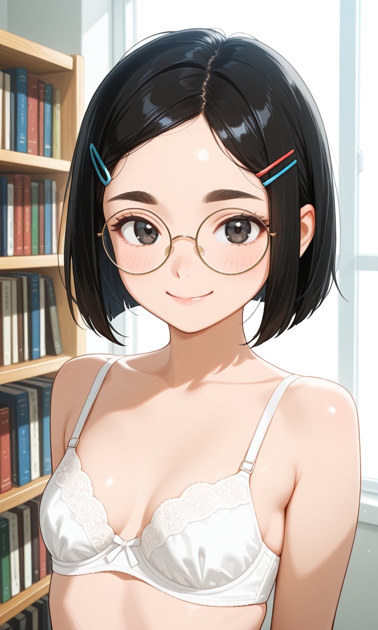 眼鏡っ子_高垣美那（図書委員部長）