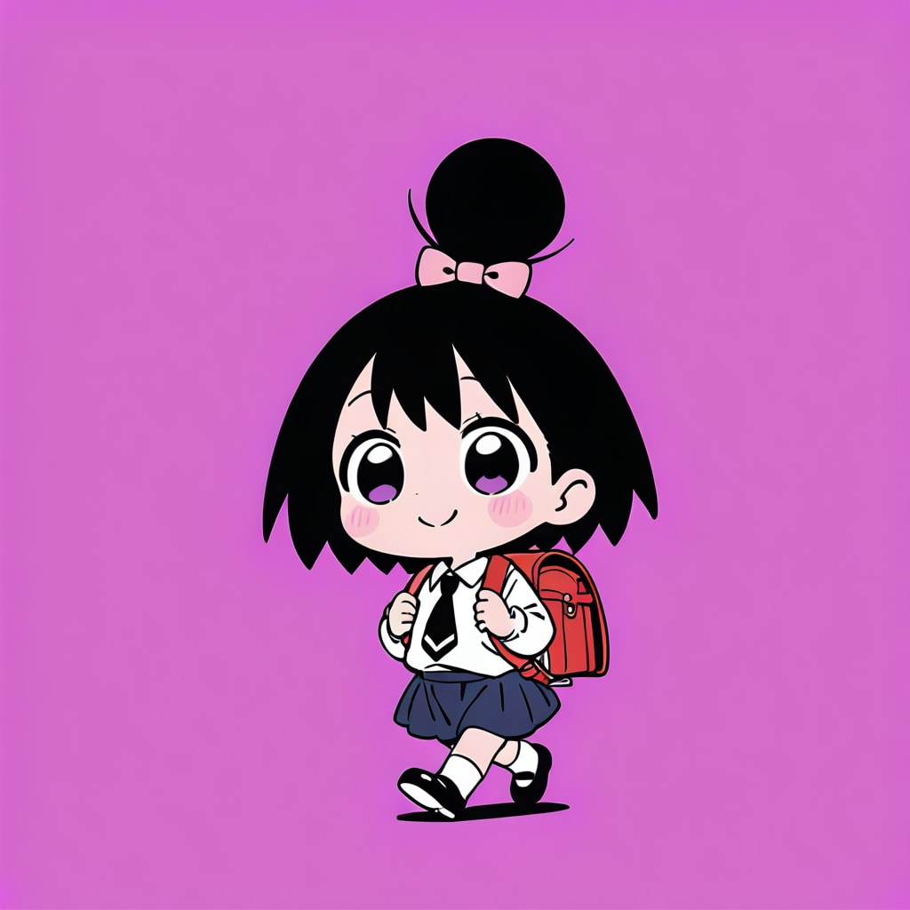 おだんご通学ガール | の人気AIイラスト・グラビア