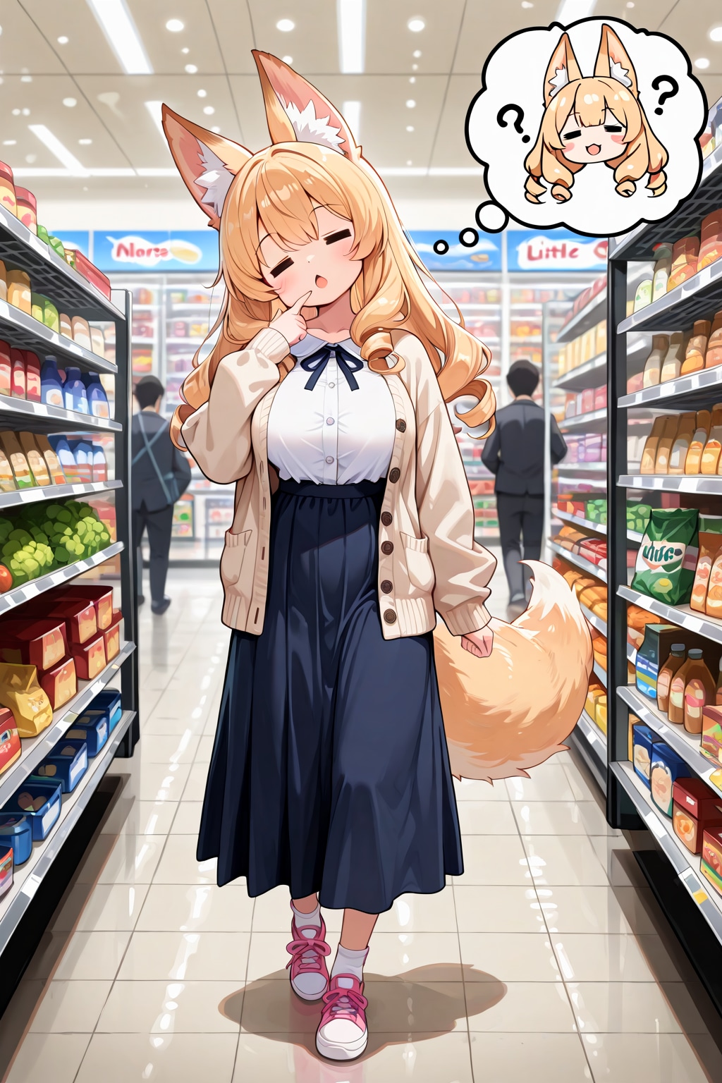 昼間に半額弁当を探すゆるふわお姉さん