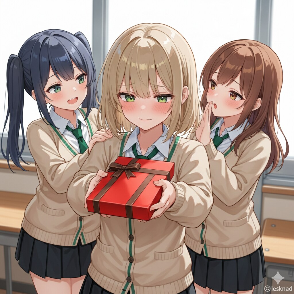 私立聖寧女学院のバレンタイン | の人気AIイラスト・グラビア