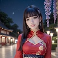 チャイナドレスの美女 11枚目