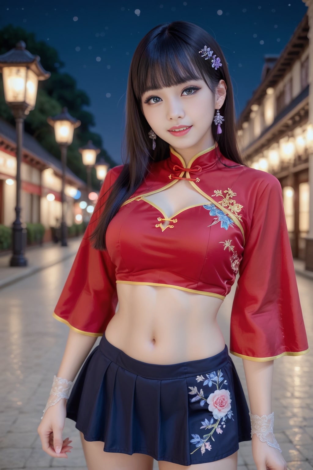 チャイナドレスの美女