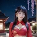 チャイナドレスの美女 10枚目