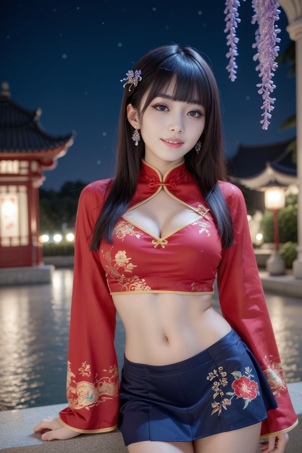 チャイナドレスの美女