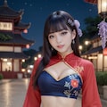チャイナドレスの美女 2枚目