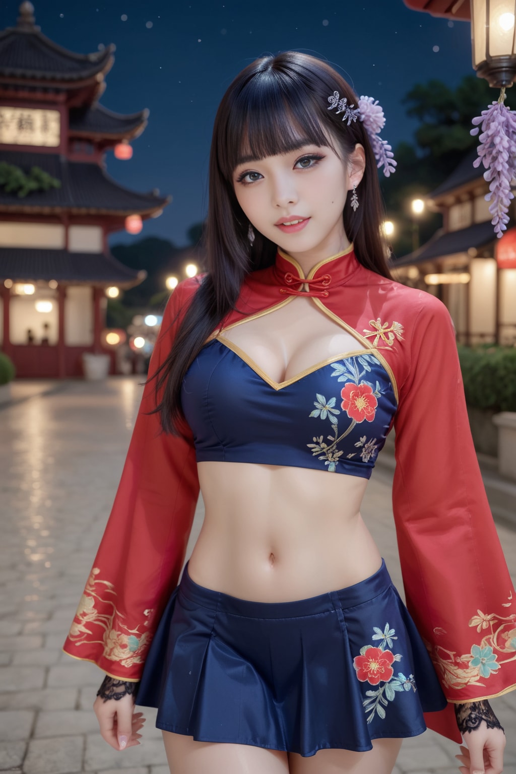 チャイナドレスの美女