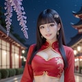 チャイナドレスの美女 7枚目