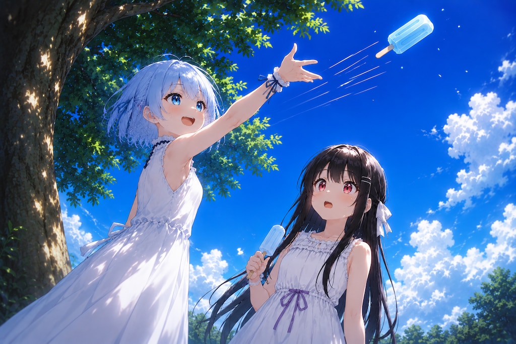 空が、アイスを食べた日。