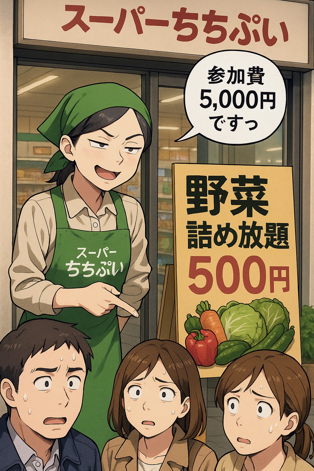 スーパーちちぷい野菜詰め放題イベント🥕 | の人気AIイラスト・グラビア