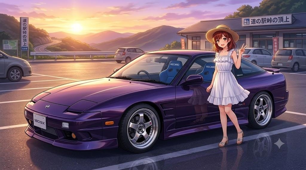 レッドヘアちゃん 愛車180sx
