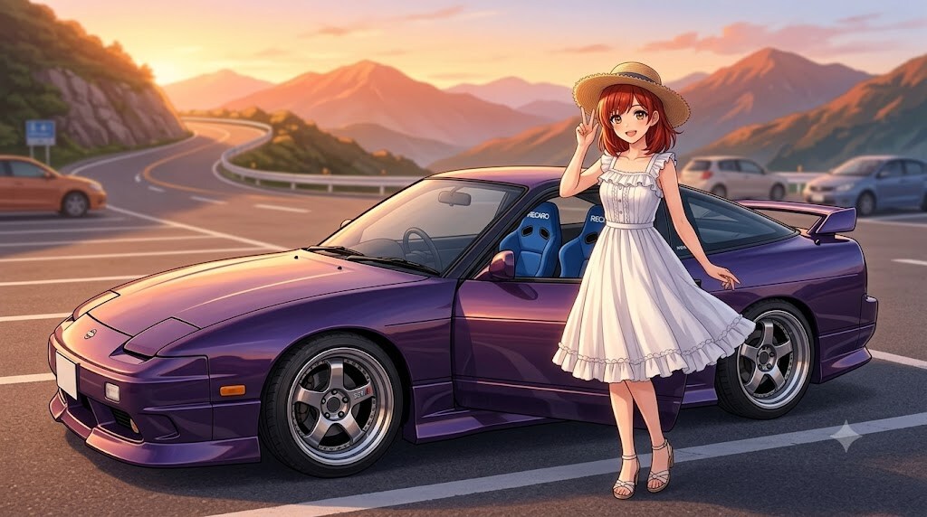 レッドヘアちゃん 愛車180sx