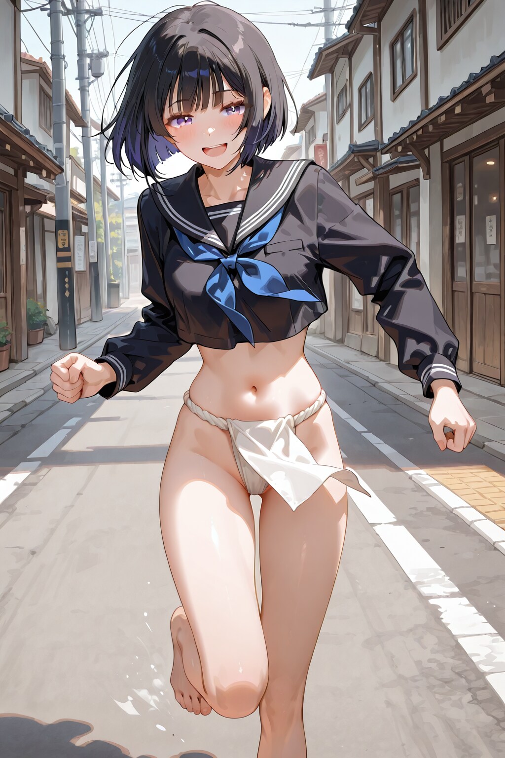 セーラー服美女の下半身裸の迷走