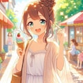 お団子ちゃんとアイスクリーム 4枚目