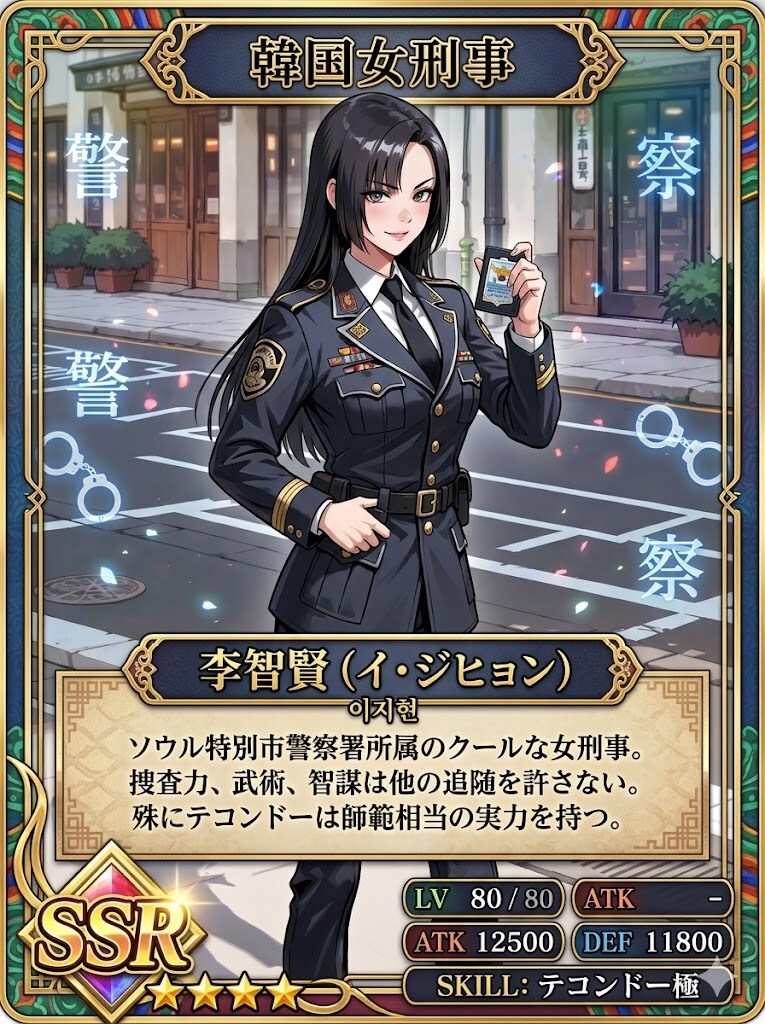 韓国女刑事李智賢（イ・ジヒョン）のSSRカード
