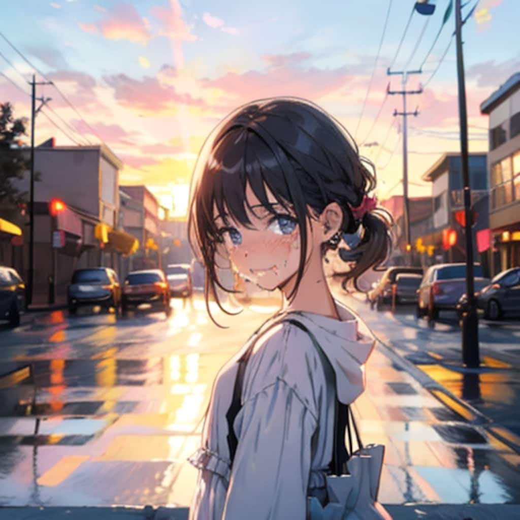 違うよ、泣いてないよ