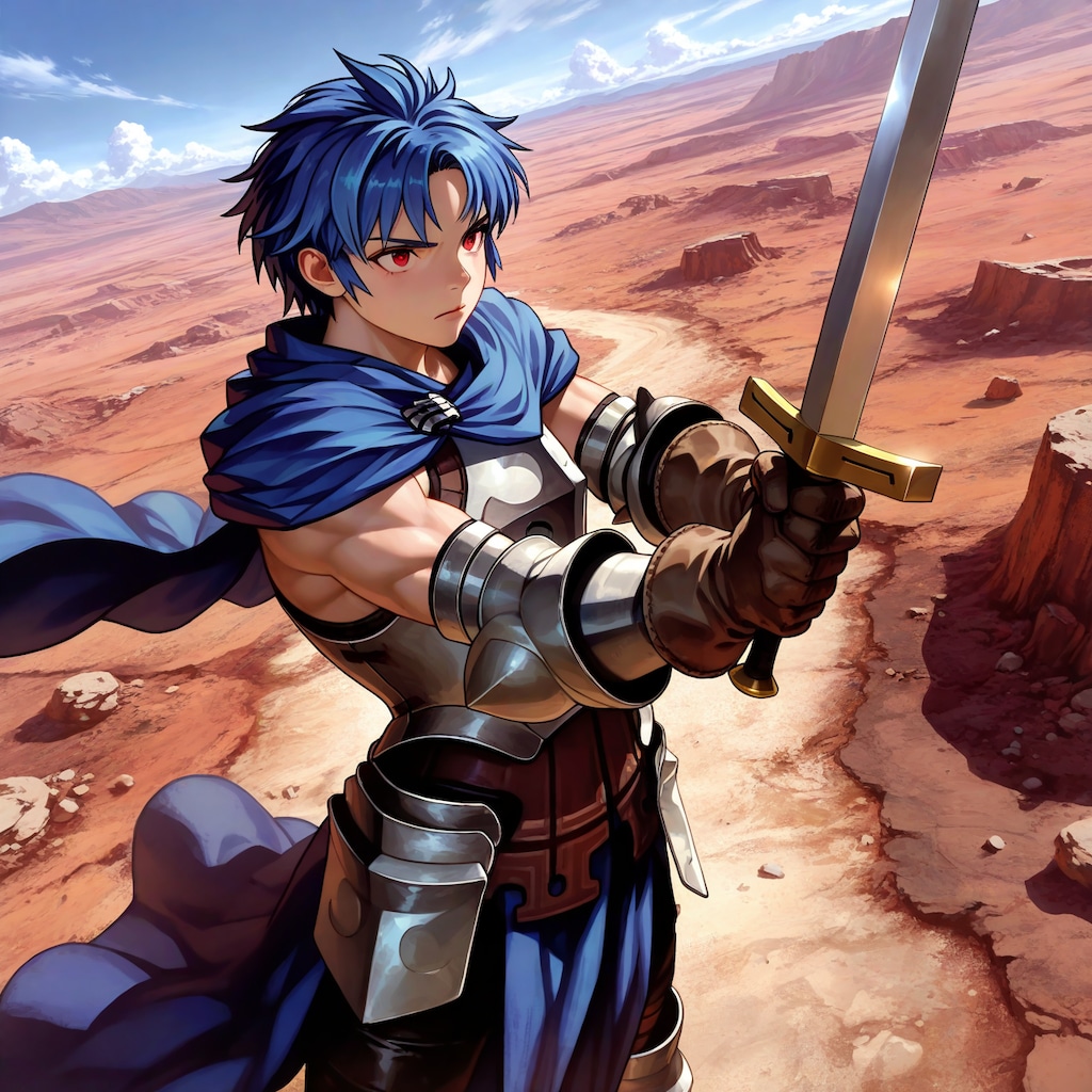 剣の両手持ちポーズテスト