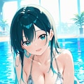健全銀色水着 3枚目