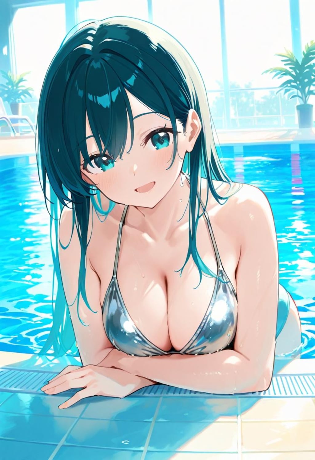 健全銀色水着