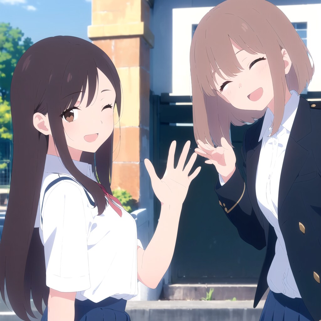 黒髪ちゃんは、きみに挨拶がしたい。 | の人気AIイラスト・グラビア