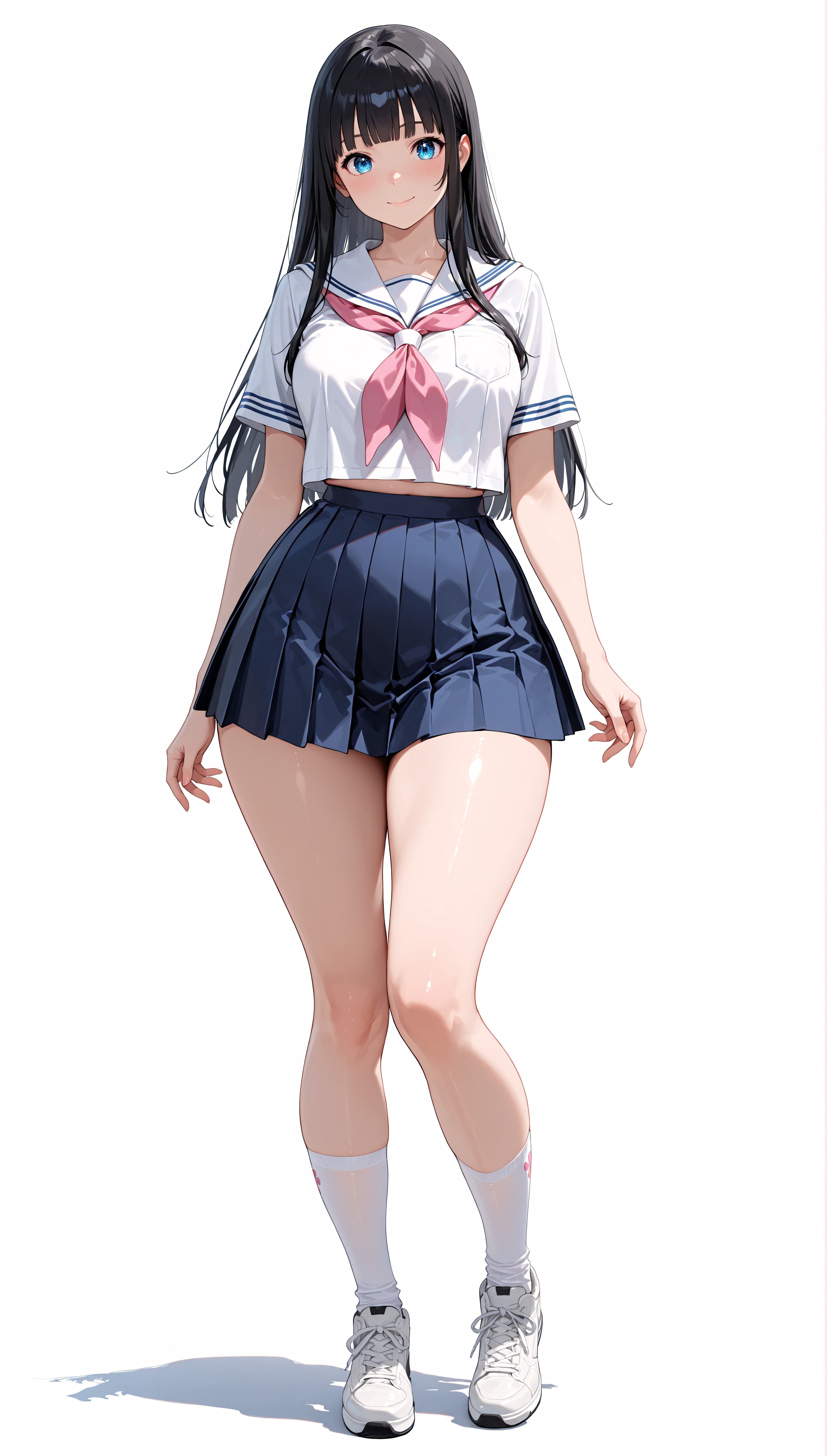 黒髪JKセーラー服１ | の人気AIイラスト・グラビア