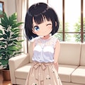 黒髪栞さん 3枚目
