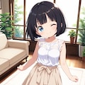 黒髪栞さん 4枚目