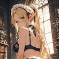 巨乳エルフメイドのシルキーさん 5枚目