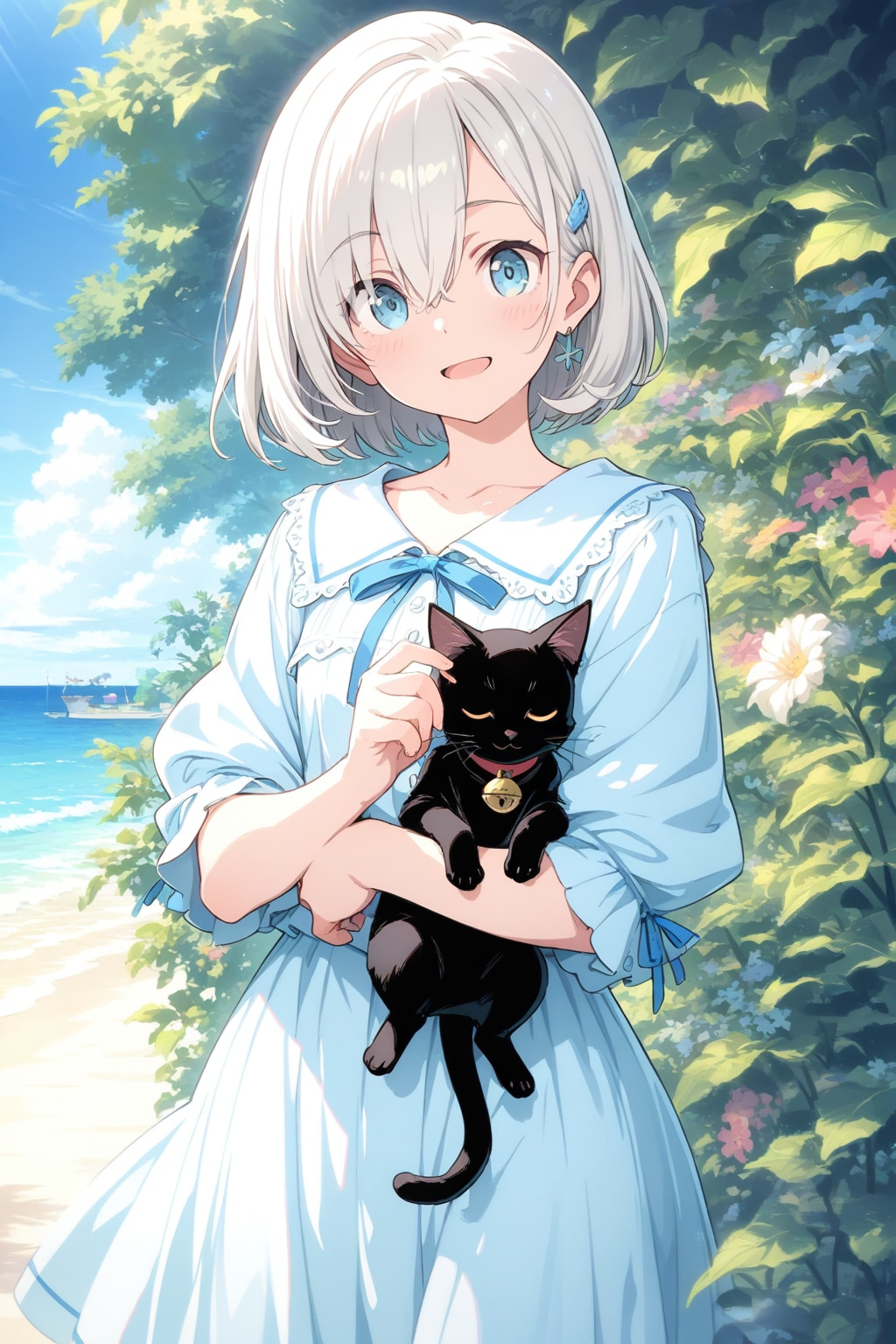 夏　彼女と黒猫