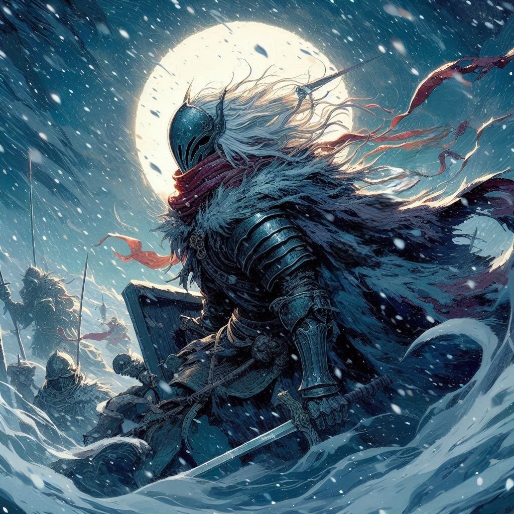 雪煙る戦場の戦士 | の人気AIイラスト・グラビア