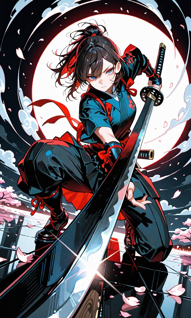 月下桜舞