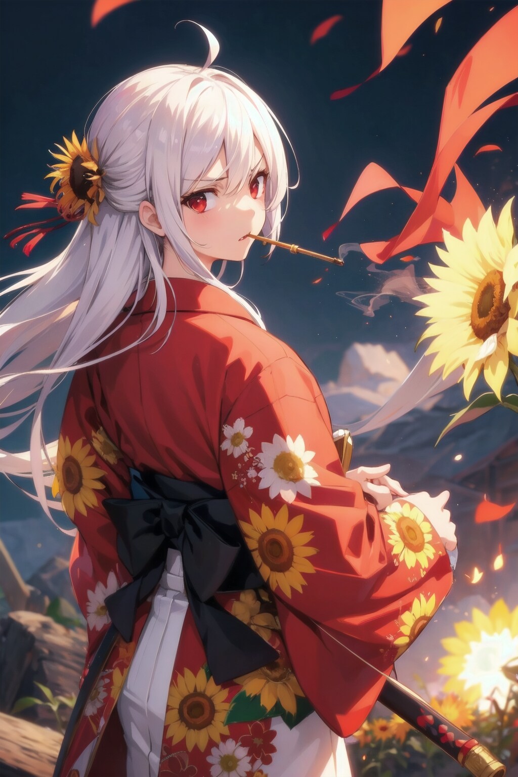 燃え盛る戦場にて